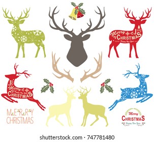 Christmas Reindeer Elements