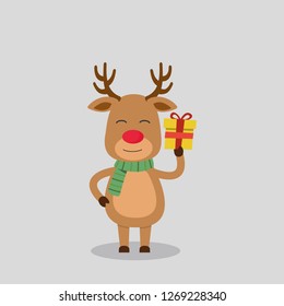 Santa S Reindeer Rudolph Vector Illustrations Stock Vector (Royalty ...