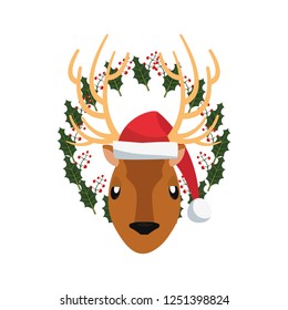 christmas reindeer floral decoration