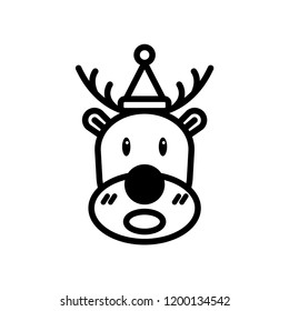 christmas reindeer icon