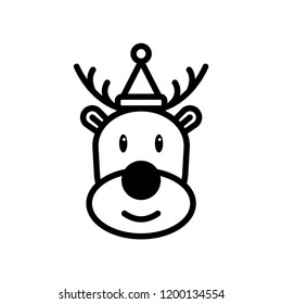 christmas reindeer icon