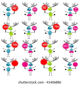 Christmas reindeer with message