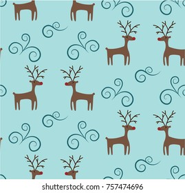 Christmas reindeer pattern
