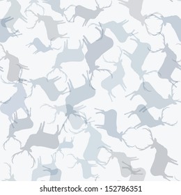 Christmas reindeer seamless pattern background. + EPS10 vector file