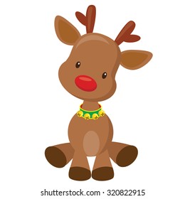 Christmas reindeer vector illustration