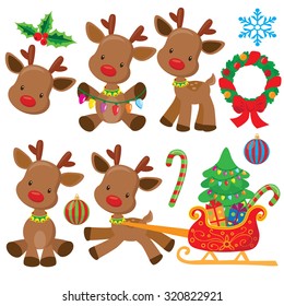 Christmas Reindeer Vector Illustration