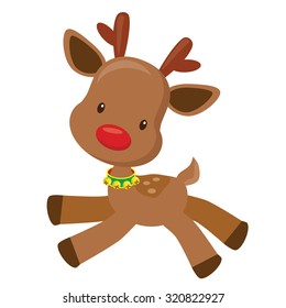 Christmas reindeer vector illustration