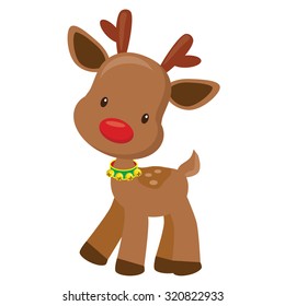 Christmas reindeer vector illustration