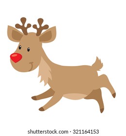 Christmas reindeer vector illustration