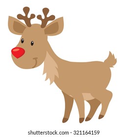 Christmas reindeer vector illustration