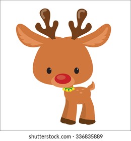 Christmas reindeer vector illustration