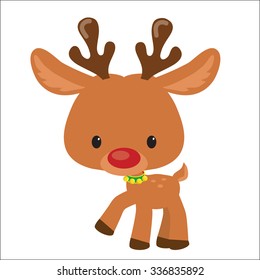 Christmas reindeer vector illustration