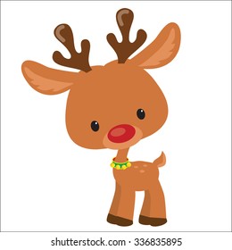 Christmas reindeer vector illustration