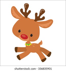 Christmas reindeer vector illustration