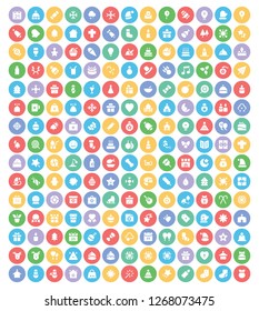 Christmas Related Vector Icon Set