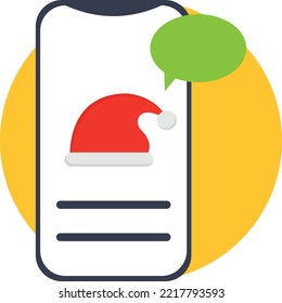 Christmas Reminder Vector Icon which is suitable for commercial work and easily modify or edit it
