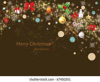 Christmas retro background vector image