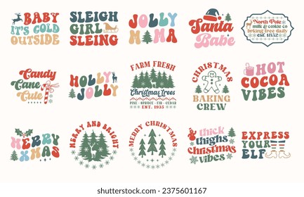 Weihnachtsretro-Shirt