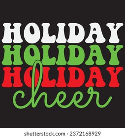 Christmas retro design, T-shirt design