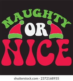 Christmas retro design, T-shirt design