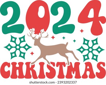 Christmas retro design,Christmas typography design