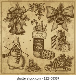 263,315 Vintage christmas drawing Images, Stock Photos & Vectors ...