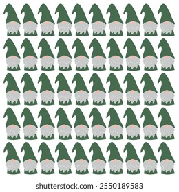 WEIHNACHTEN RETRO ZWERGE DESIGN MUSTER TEXTUR HINTERGRUND WALLART VEKTOR
