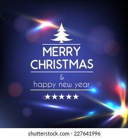 Christmas retro greeting card and background