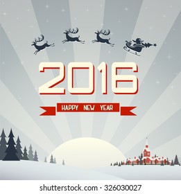 Christmas retro greeting card and background