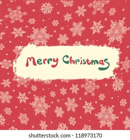 Christmas retro greeting card design. Vector illustration, EPS8