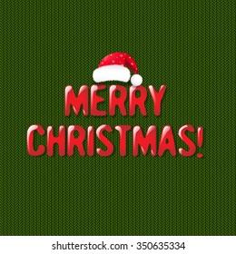 Christmas Retro Postcard With Gradient Mesh, Vector Illustration