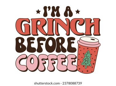 Christmas, Retro Christmas Quote , Merry christmas, Santa Claus, Christmas Coffee