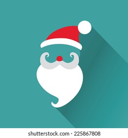 Christmas Retro Santa Card - in vector