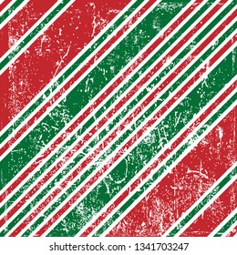 Christmas Retro Striped Background