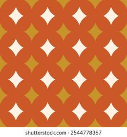 Christmas retro style seamless pattern. 