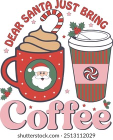 The Christmas Retro Sublimation Design
