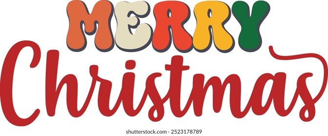 The Christmas Retro Sublimation Design 