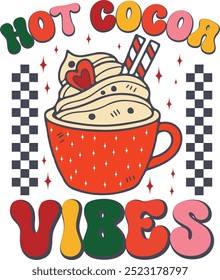 The Christmas Retro Sublimation Design 