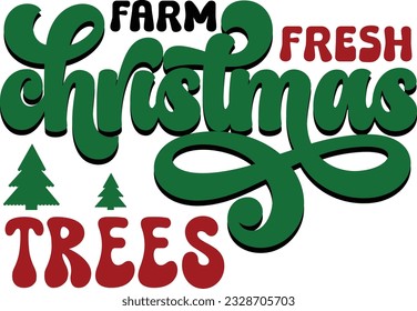 christmas retro svg bundle and eps file