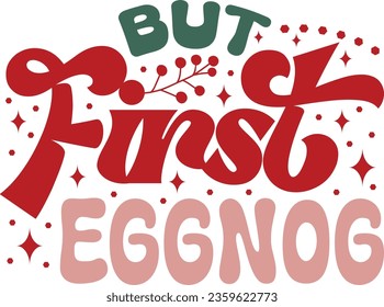 christmas retro svg design and eps file