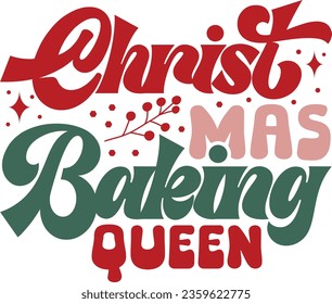 christmas retro svg design and eps file