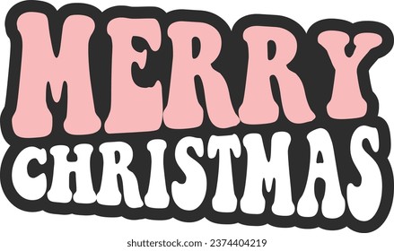 Christmas retro "svg" design and eps file