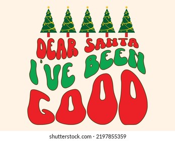 Christmas retro t-shirt design vector file