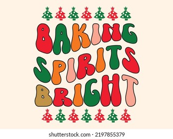 Christmas retro t-shirt design vector file