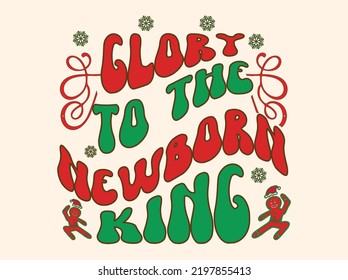Christmas retro t-shirt design vector file