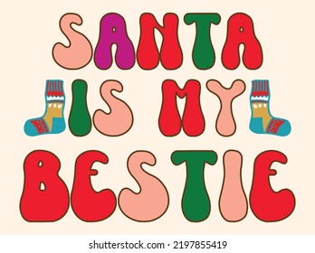 Christmas retro t-shirt design vector file
