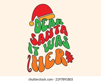 Christmas retro t-shirt design vector file