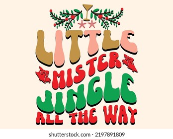 Christmas retro t-shirt design vector file