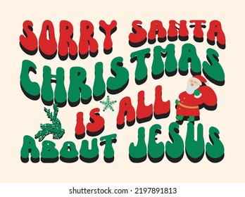 Christmas retro t-shirt design vector file
