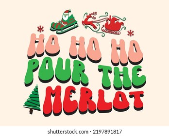 Christmas retro t-shirt design vector file